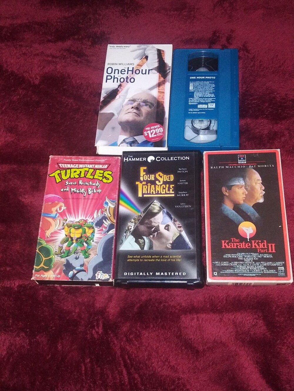 Rare Lot One Hour Photo VHS 2002 Robin Williams Blue Tape Blockbuster Htf Ninja